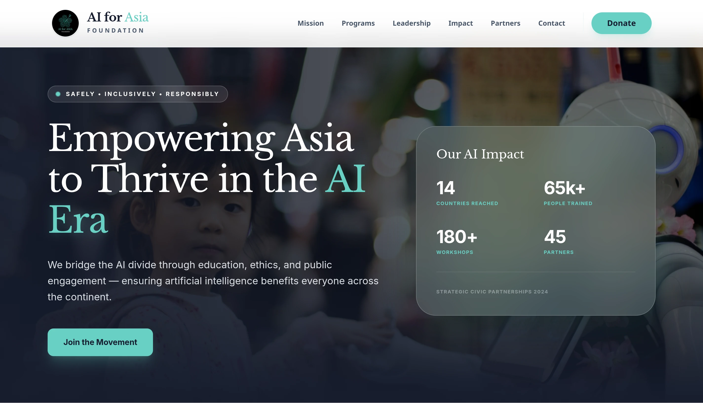 AI for Asia Website preview image